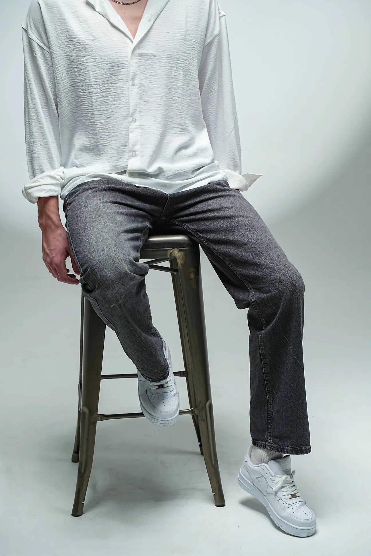 Steel Grey Relaxed Comfort Relaxed Fit Jeans