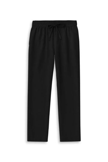 Straight-Leg Relax Fit Trousers Black
