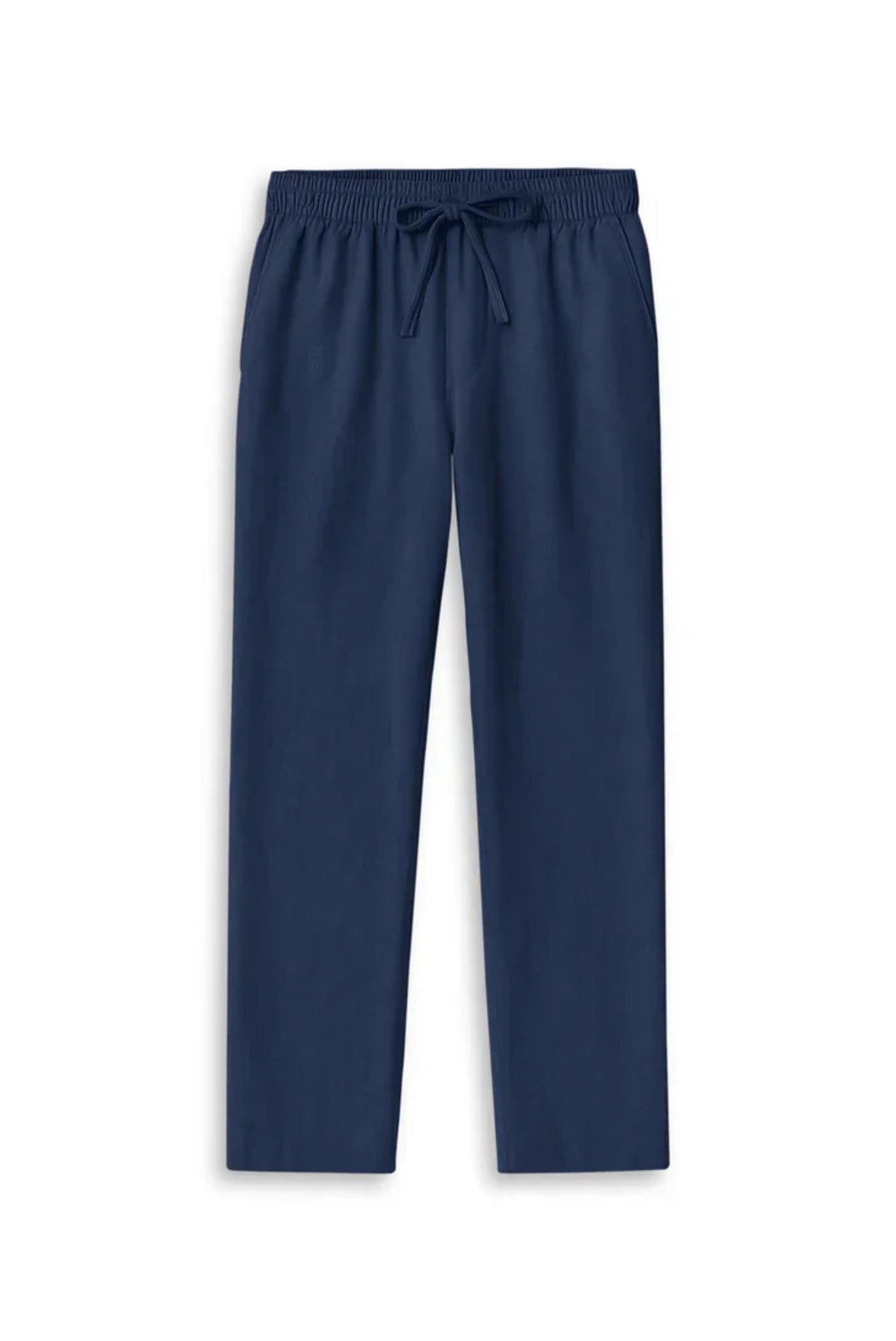 Straight-Leg Relax Fit Trousers Blue