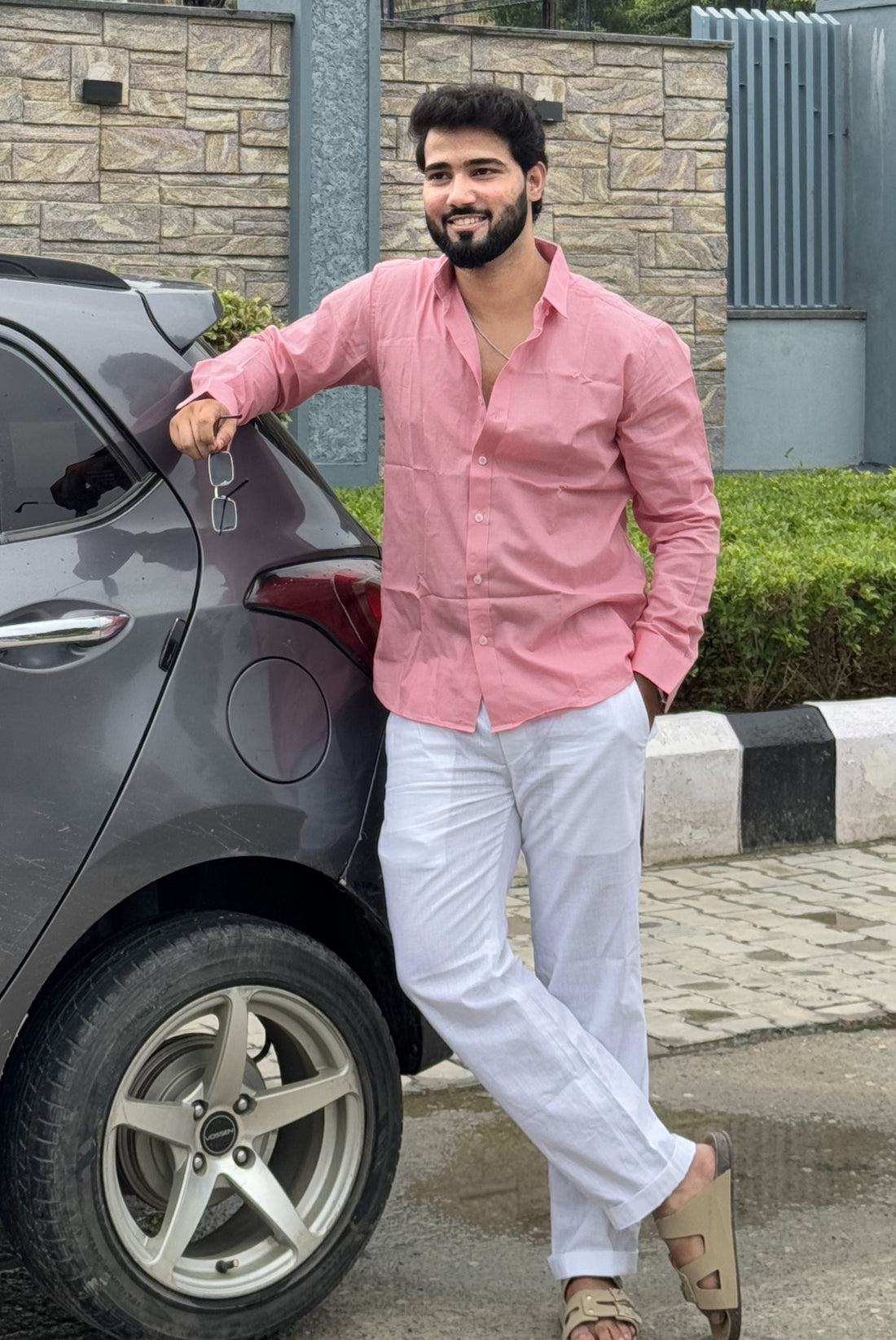 Premium & Luxury Feel Soft Cotton Set Pink & White