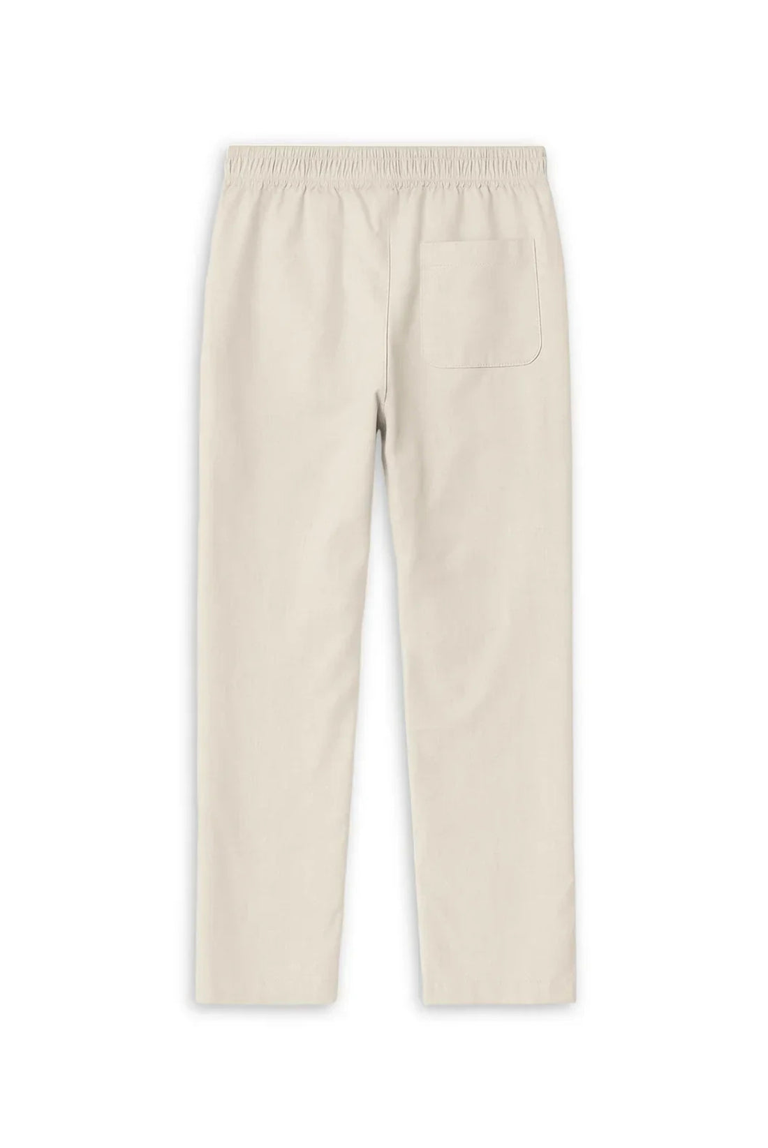 Straight-Leg Relax Fit Trousers Cream