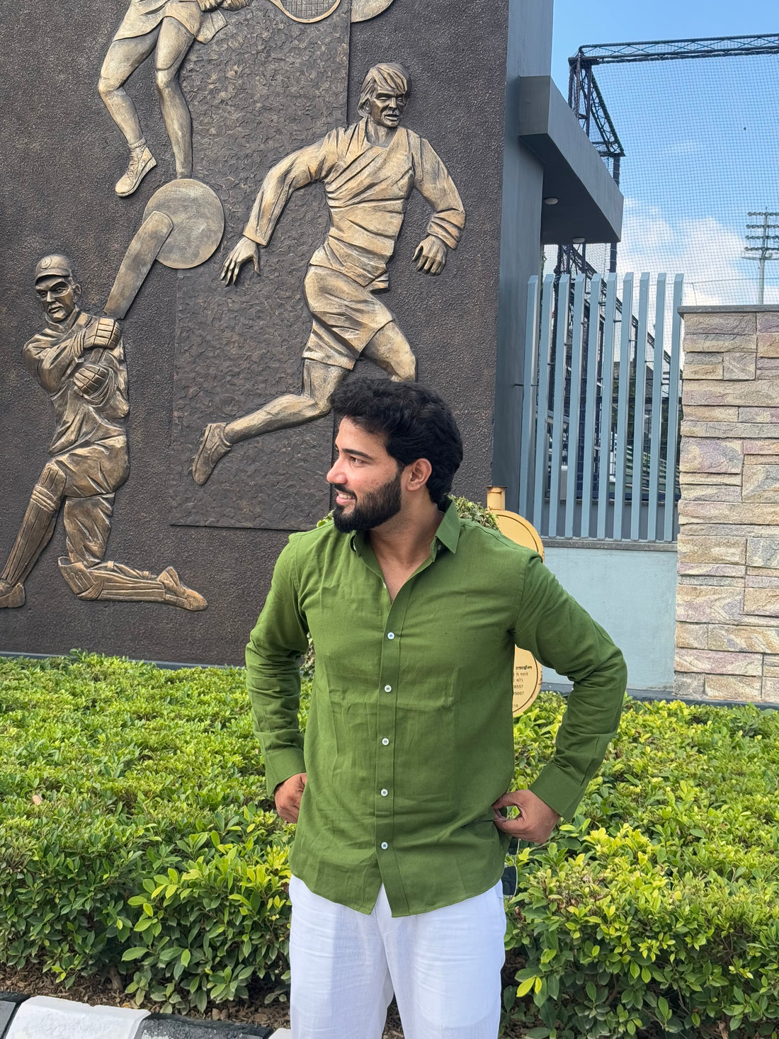 Premium & Luxury Feel Soft Cotton Shirt Olive Green