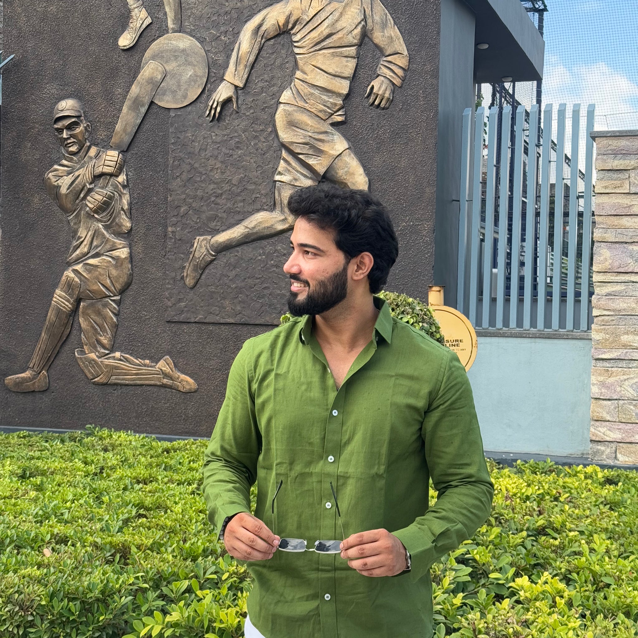 Premium & Luxury Feel Soft Cotton Shirt Olive Green