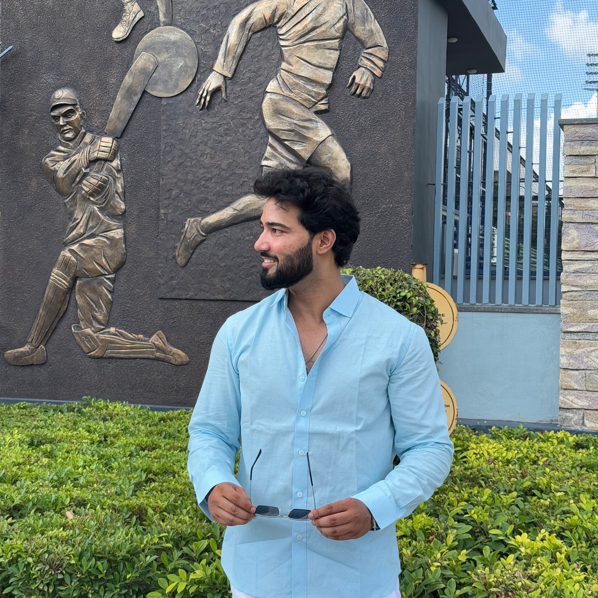 Premium & Luxury Feel Soft Cotton Shirt Sky Blue