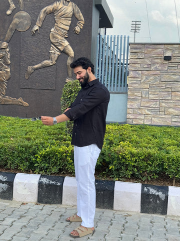 Premium & Luxury Feel Soft Cotton Set Black & White