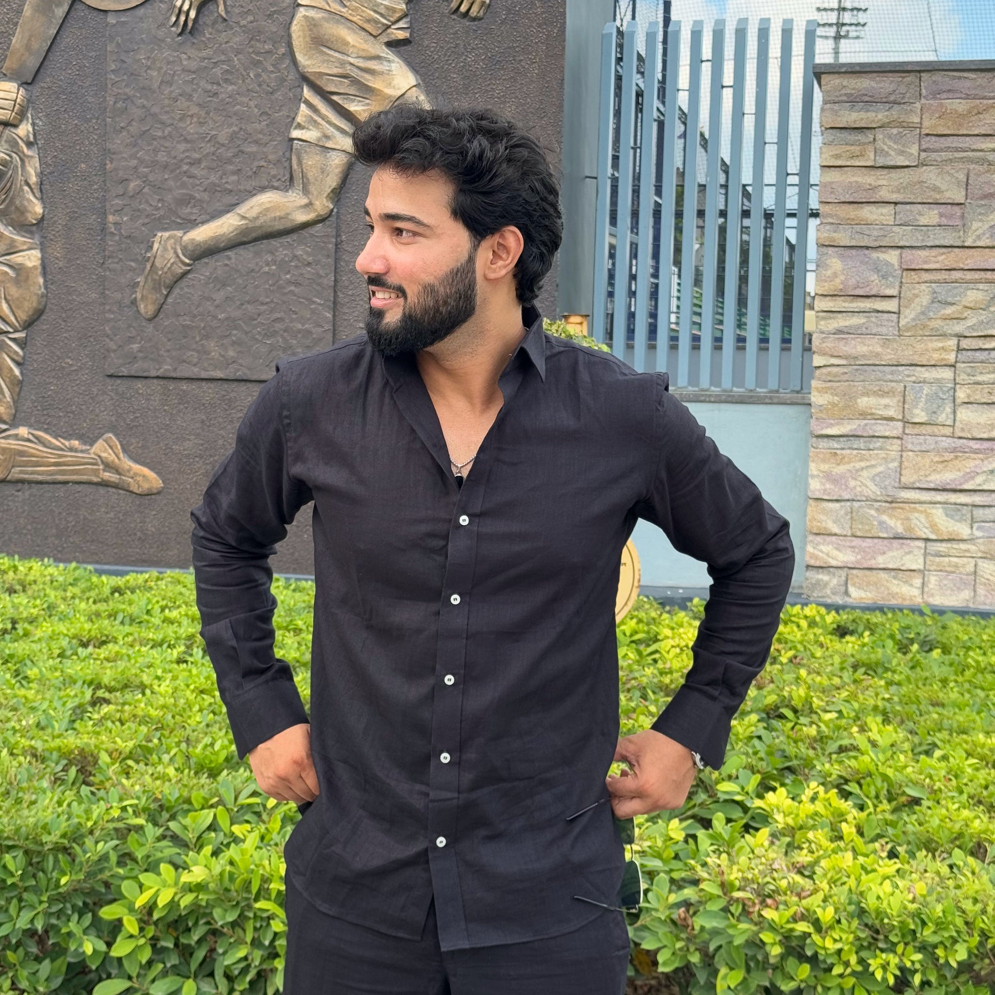 Premium & Luxury Feel Soft Cotton Shirt Black