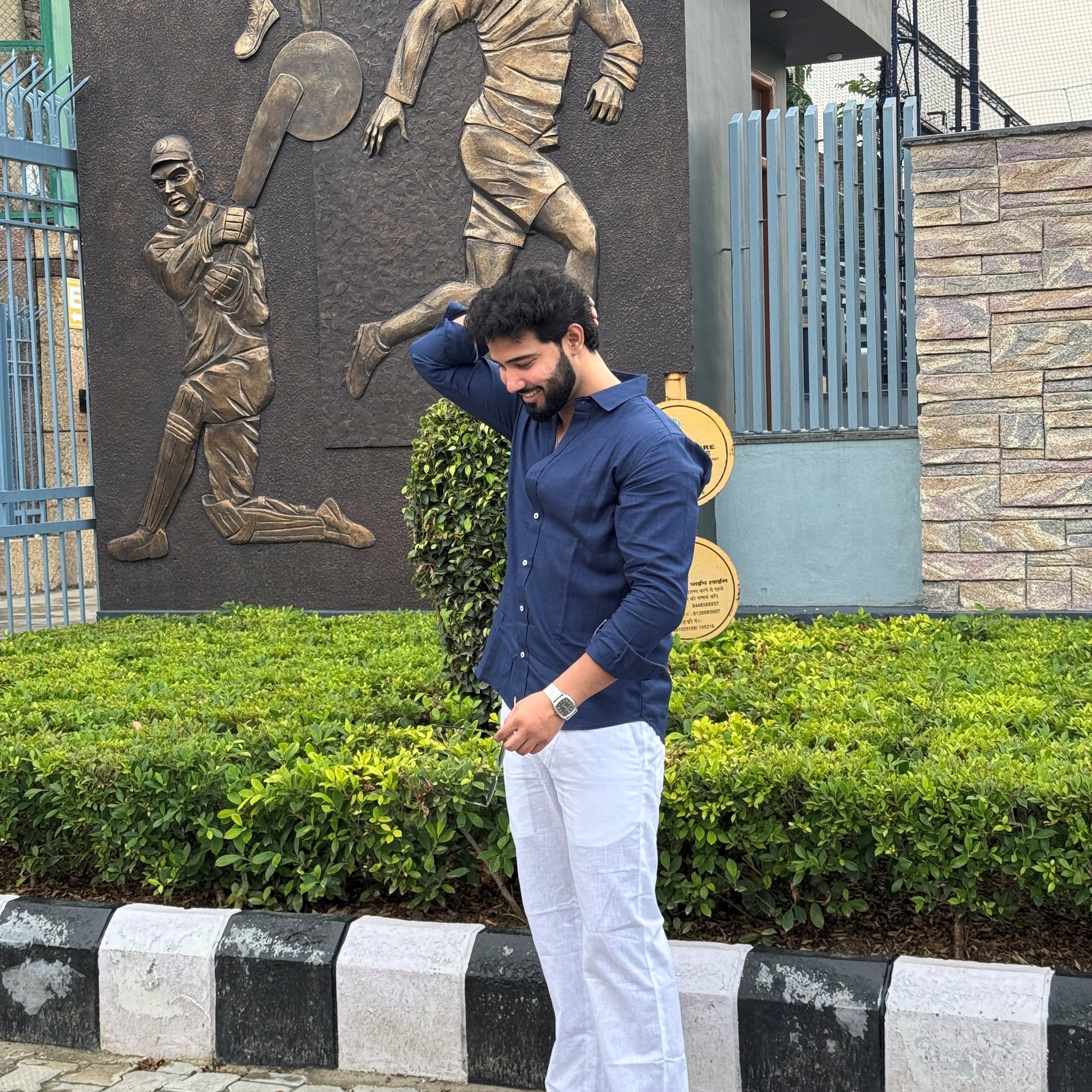 Premium & Luxury Feel Soft Cotton Set Navy & White