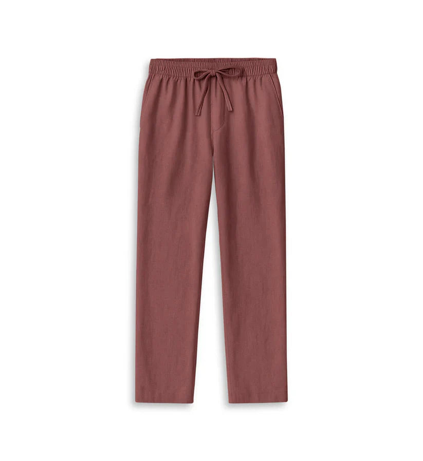 Straight-Leg Relax Fit Trousers Brown