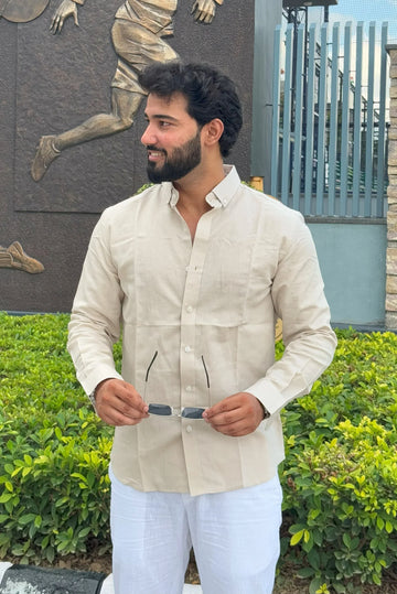 Premium & Luxury Feel Soft Touch Shirt Beign